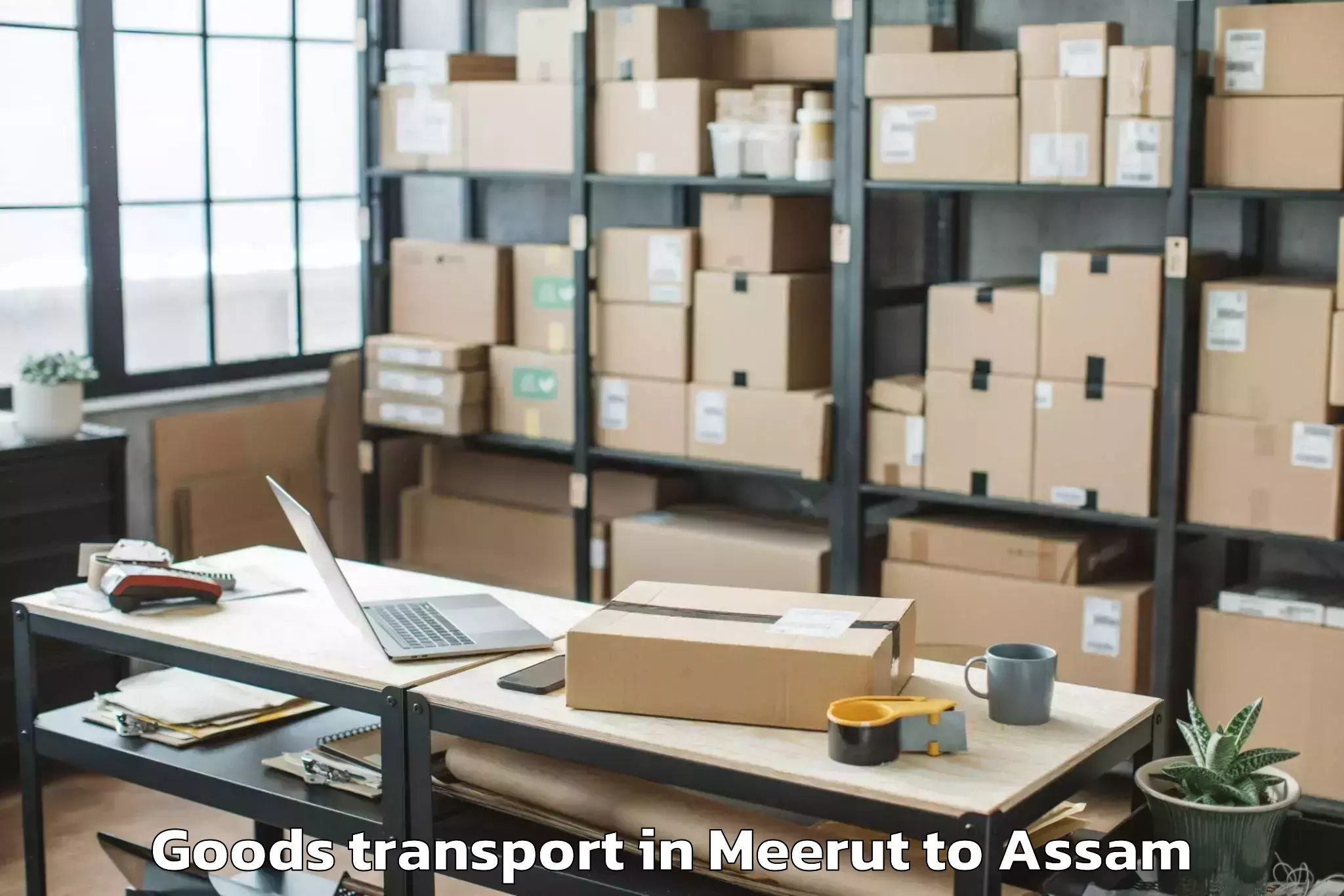 Book Your Meerut to Sonari Goods Transport Today